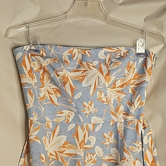 H&M Women Jumpsuit, Size 8, Color: Blue, Off white, orange - Picture 7 of 12